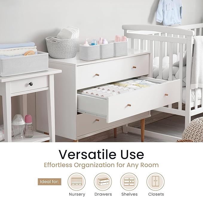 Reli. Drawer Organizer Clothes (14 Pack) | Organization for Dresser, Closet, Nursery, Baby Clothes | Foldable Fabric Dresser 
