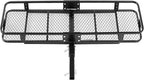 VEVOR 60"x20"x6", Hitch Cargo Carrier, 500 lbs Capacity Hitch Cargo Carrier with Cargo Net & Waterproof Cargo Bag, Folding Hitch Mount Cargo Carrier with Hitch Lock for 2" Receiver, Fit for SUVs