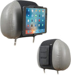 TFY Car Mount Holder, Car Headrest Mount Holder for Phones and Tablets, Compatible with 5 to 10.5 Inch Screens Devices (Black)