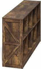 Furinno Jensen Book Shelf, 8-Cube Farmhouse Bookshelf, Display Bookcase, 11.8 x 47.6 x 26.8, for Living Room, Bedroom, Home O