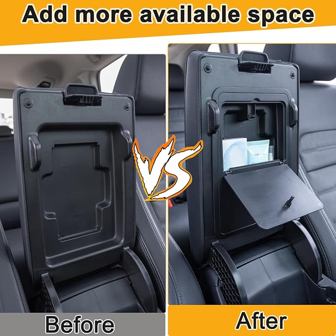 PIMCAR 3-Piece Center Console Organizer Set for 2023-2025 2026 Honda CR-V & CR-V Hybrid - Custom Fit Armrest Tray, Console Tray and Hidden Storage Box, Durable ABS Car Accessories
