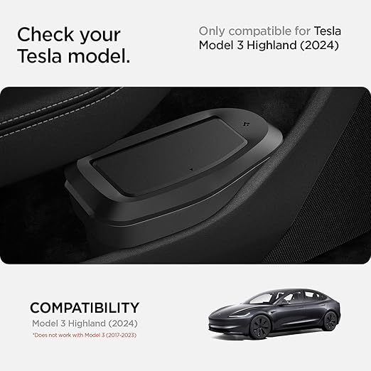 Spigen Driver Side Door Pocket Car Trash Can for Tesla Model 3 Highland (Standard, Premium & Performance 2026/2025/2024)