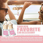 Car Air Freshener Hanging 2 Pack, Air Freshener Diffuser for Cars, Air Fresheners Diffuser oil For Car,Car Air Freshener For 