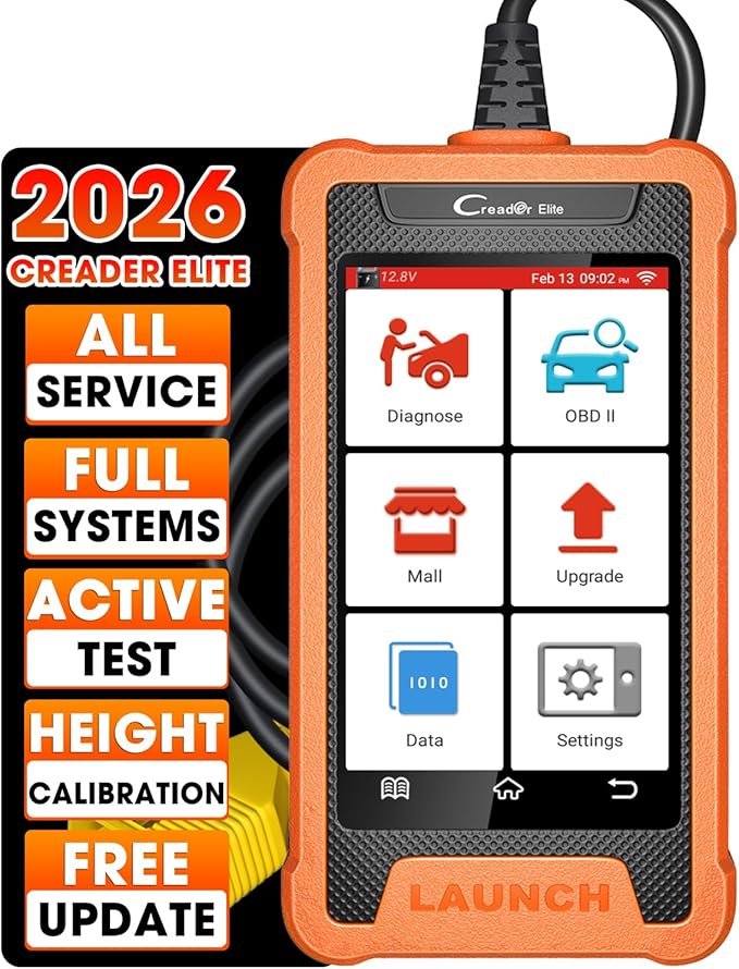 LAUNCH Creader Elite for Land Rover Jaguar OBD2 Scanner, Full System Diagnostic Tool, Bi-Directional Scan Tool, All Reset