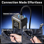 OlarHike 12000mAh Heavy Duty Air Pump,Tire Inflator Portable Air Compressor,150PSI Dual Power 12V &Cordless Battery Car Pump,Auto Compresor de Aire Para Carro with Digital Pressure Gauge,Truck,RV,Jeep