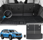 Cargo Mat for Honda Pilot 2026 2025 2024 2023, All Weather TPE Trunk Mat with Backrest Mat Left Storage Tray Mat Car Accessories for Pilot (Cargo Mat with Backrest Mats)