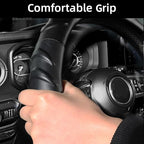 Car Steering Wheel Cover for Chevy Silverado 1500 2500 3500, Tahoe, Equinox,Traverse,Colorado,Black