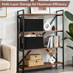 CHICVITA 4 Pack Large Storage Baskets for Shelves, Collapsible Shelf Baskets for Organizing, Fabric Closet Organizers and Sto