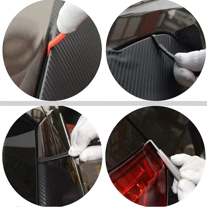 Vehicle Vinyl Wrap Tool Kit,7 Miniature squeegees with Magnets, Suitable for car Vinyl Wrapping Contours and car Window Film