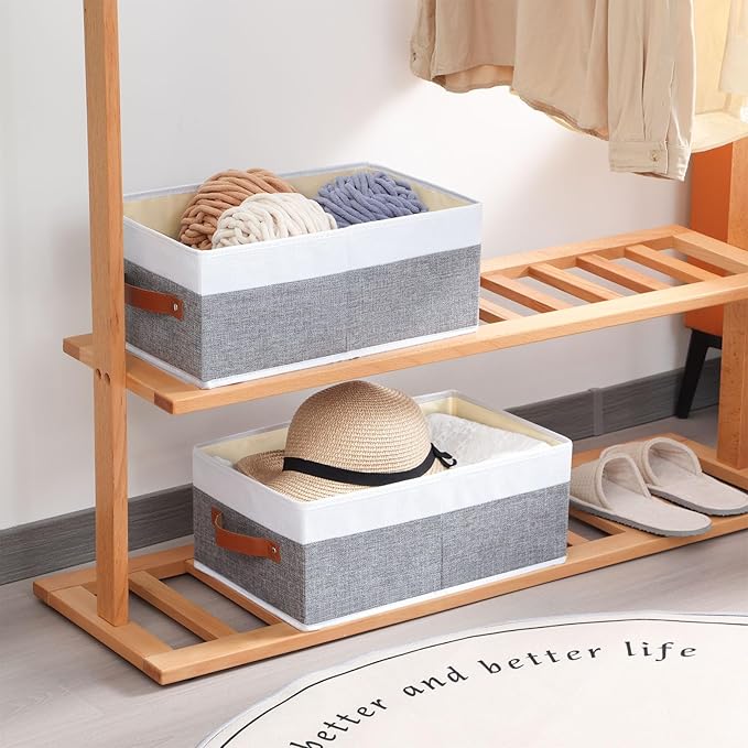Clothing Storage Bins, Clothes Boxes with Handles, Underbed Storage Box With Sturdy Structure, Baskets for Organizing