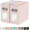 Oterri Cardboard File Organizer Box for Hanging File Folders Letter Size,File Box for Computer Desk,File Cabinet,Working Home