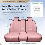 Coverado Rear Seat Covers, Leather Seat Cover for Car, Universal Waterproof Automotive Seat Cushion Protector for Most Cars T