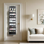 LAMU 6-Tier Over The Door Organizer, Swing - Proof Closet Door Organizer, Flexible 1 Split into 2 Over The Door Storage Organ