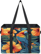 Reusable Grocery Bag, Foldable Large Shopping Tote Bag for Groceries Kitchen Picnic Car Trunk