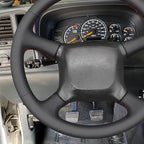 MEWANT DIY Artificial Leather Steering Wheel Cover for Chevy Silverado 1500 Astro Blazer C/K Kodiak S10 Suburban Tahoe