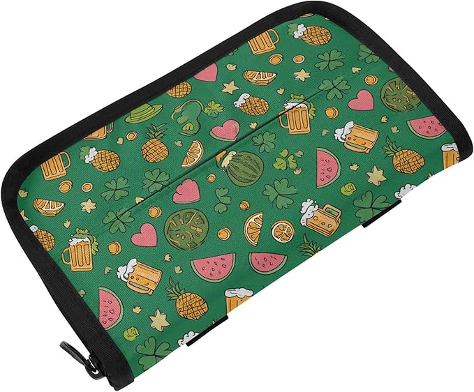 Car Tissue Holder Car Visor Organizer Tissue Box Holder for Car Sun Visor Organizer with Car Vehicle Accessories Essentials Interior for Women Men Green Clover Mug Fruit St.Patrick