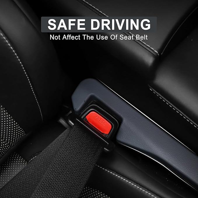 UREHEPO 2pcs Elastic Car Seat Gap Filler Organizer, Universal Interior Car Accessories to Stop Things from Dropping and Add Style for Car SUV and Truck, Fill The Gap Between Seat and Console - Gray