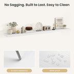 Fun Memories Rustic Floating Wall Shelves, Wall Mounted Wood Storage & Display Shelves for Bathroom, Bedroom, Living Room or 