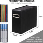 6 Packs Letter Size File Organizer, File Folders Organizer, Fabric Storage Box, Collapsible Paper Organizer with Metal Handle