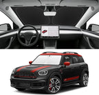 Custom Fit Windshield Sun Shade for Mini Countryman 2017-2026, Blocks UV & Heat, Front Window Sunshade Accessorie, Easy Fold & Store Keep Your Car Cooler