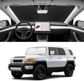 Custom Fit Windshield Sun Shade for Toyota FJ Cruiser 2007-2014, Blocks UV & Heat, Front Window Sunshade Accessories, Easy Fold & Store Keep Your Car Cooler