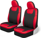 Motor Trend 2 Waterproof Front Seat Covers + 2 Trimmable Floor Mats – Universal Fit Car Interior Combo Set for Cars, Trucks, 