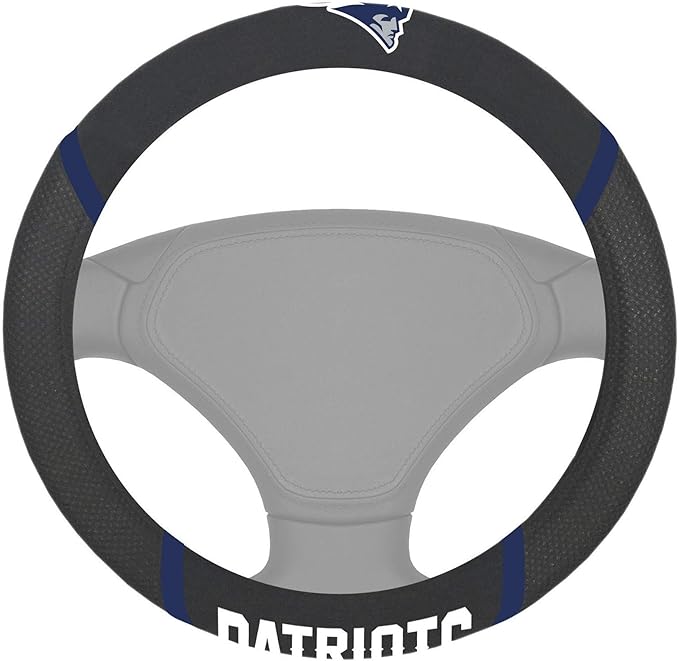 FANMATS NFL Unisex-Adult Embroidered Steering Wheel Cover