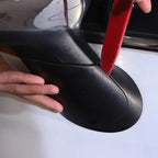 1 Pair Side Mirror Arm Cover,Left/Right Mirror Stem Cap,Fit for Fiat 500/Fiat 500 Convertible/Abarth 595/Abarth 695 735450654 735450655 0735642839,Car Mirror Cover Housing,Replacement (Right + Left)