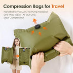 Vacuum Storage Bags with Electric Pump & Hand Compression, 4 Pack Heavy Duty Vacuum Seal Bags for Clothing, Bedding, Space Sa