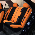 FH Group Light & Breezy Cloth Car Seat Covers, 7 Seater Three Row Set- Airbag & Split Ready -Universal for Cars Trucks and SU