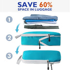 Compression Packing Cubes, 10 Set Packing Cubes for Travel Compression, Lightweight Compressible Package Organizer for Carry 