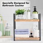 Giftacity Bathroom Counter Organizer and Storage - Kitchen Countertop Organizer for Bathroom Sink and Coffee Bar, 2-Tier Vani