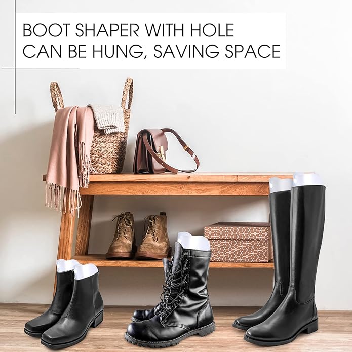 8 Packs Boot Shaper Shape Inserts Tall Boot Support for Women and Men