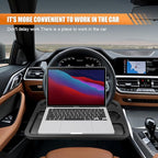 ZIMISI Car Steering Wheel Tray, Computer Office Car Table Tray, Automotive Trays for Eating, Multipurpose Vehicle Desk Travel Accessories for Laptop, Food, Fits Most Steering Wheel (Black)