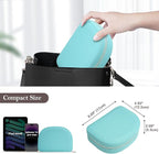 ProCase Travel Size Jewelry Box, Medium Portable Seashell-Shaped Jewelry Case, 2 Layer Jewelry Organizer in PU Leather for Wo
