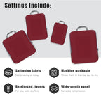 PANDA JOYS 4 Set Compression Packing Cubes Travel - Travel Accessories Expandable Packing Organizers for Carry On - Essential
