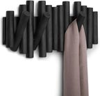 Umbra Picket Rail Hook for Entryways, Black (Pack of 3)