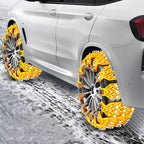 Snow Chains EOHMAK 8 PCS Car Anti-Skid Snow Tire Chains Automotive Tire Traction Chain for Tire Width 165-266mm Car Truck Pic