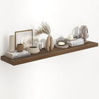 55"W x 9.3"D Floating Shelves for Wall, Wall Mounted Bathroom Shelves 1 Pack Deep Floating Shelf for Bedroom Kitchen Living R