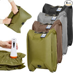 Vacuum Storage Bags with Electric Pump & Hand Compression, 4 Pack Heavy Duty Vacuum Seal Bags for Clothing, Bedding, Space Sa