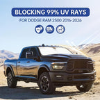 Car Window Shades for Dodge RAM 2500 2016-2026, Full Car Window Covers for Privacy, Sunshades for RAM 2500 Front Rear Windshield Side Windows to Block UV and Protect Privacy(6pcs)