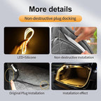 Trunk LED Light Strip for Tesla Model 3 2024 2025 2026 - Waterproof & Easy Installation Interior Lighting Bar with Flexible Silicone, Trunk Ambient Lighting Accessories (DC 15V, Warm White)