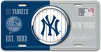 FANMATS 43217 New York Yankees Embossed Metal License Plate