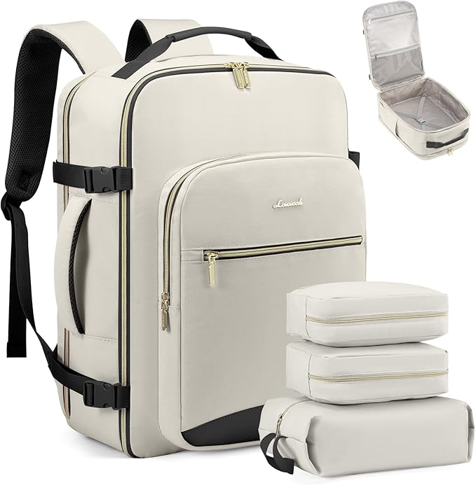 LOVEVOOK Travel Backpack for Women & Men 40L,Airline Approved Carry On Backpack Travel Essentials,TSA Carry on Luggage,Waterp
