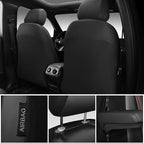 CAR PASS 3D Foam Faux Leather Car Seat Covers Front Seats,Waterproof Leather Front Seat Cover for Car,Universal Fit for SUV T