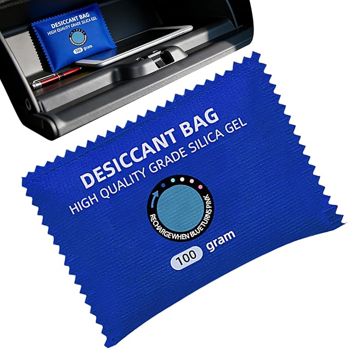 Car Dehumidifier Moisture Absorber - Lightweight Fast Reactivated Portable Silica, Gel, Garage Packs, Trucks Storage Closets