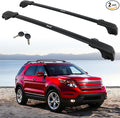 HEKA Roof Rack Cross Bars Fit for Explorer 2011 2012 2013 2014 2015 with Raised Side Rails, Luggage Crossbars Cargo Bag Carrier Aluminum Carrying Kayak Bike Canoe