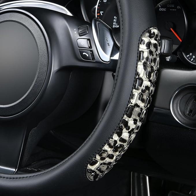 Flying Banner car Steering Wheel Cover Gel Massage Velvet Cool Warm Universal Size 15 inches SUV Truck Anti Slip Odorless Sum