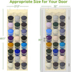 Unjumbly Baseball Hat Rack, 27 Pocket Over-The-Door Hat Organizer with Clear Deep Pockets to Display Baseball Caps Collection