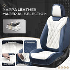 Coverado Car Seat Covers, Front Covers for Cars, Car Seat Cover Front Seats, Automotive Seat Cover, Waterproof, Leather Car S